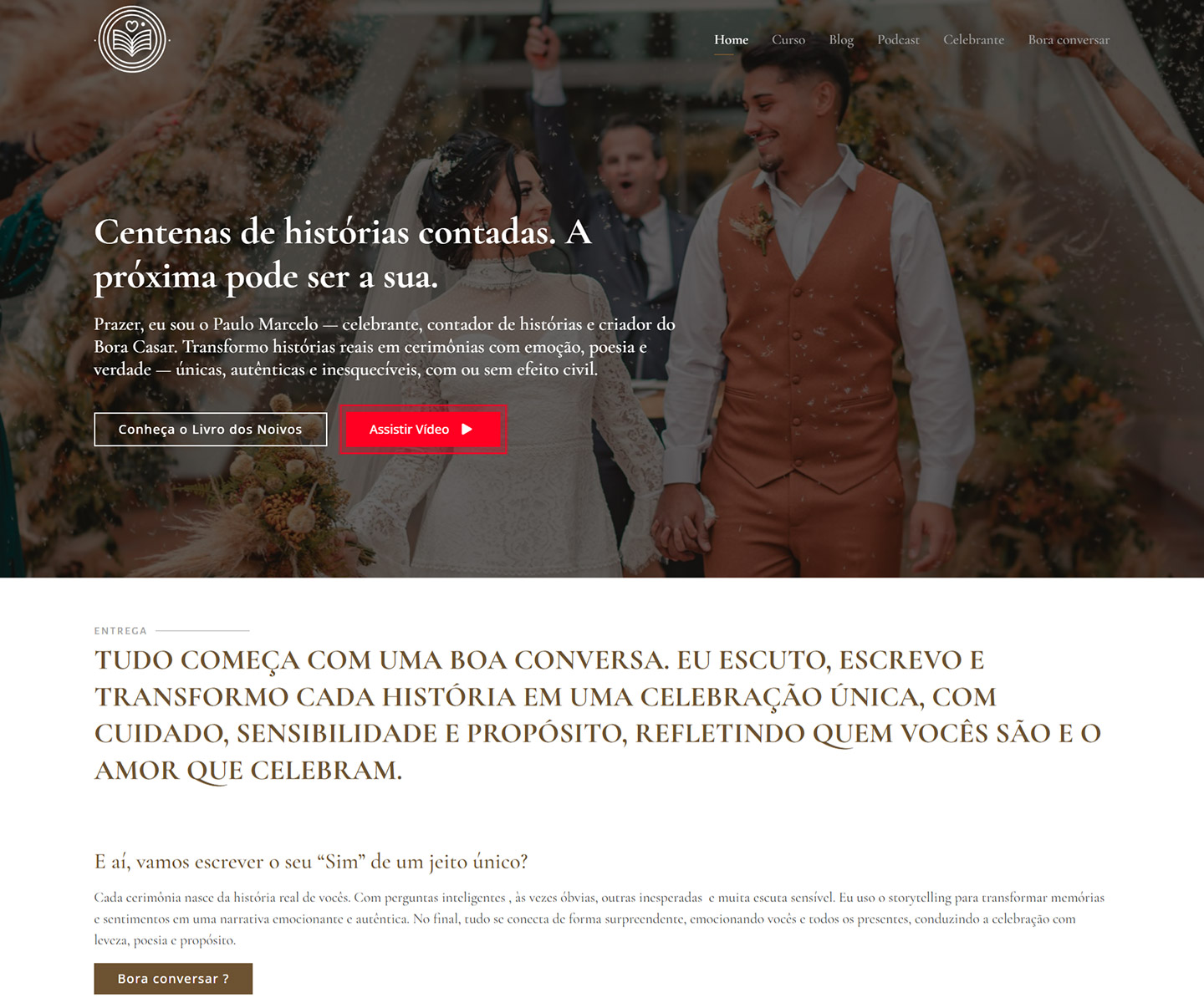 Casamento ao ar livre
